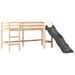 Lit mezzanine enfants avec tour blanc/noir 90x190 cm pin massif - Photo n°7