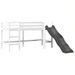 Lit mezzanine enfants avec tour bleu 90x190 cm bois pin massif - Photo n°7