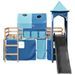 Lit mezzanine enfants avec tour bleu 90x200 cm bois pin massif - Photo n°6