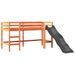 Lit mezzanine enfants avec tour bleu 90x200 cm bois pin massif - Photo n°7