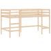 Lit mezzanine enfants avec tunnel rose 90x190cm bois pin massif - Photo n°10