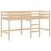 Lit mezzanine enfants avec tunnel rose 90x200cm bois pin massif - Photo n°9