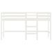 Lit mezzanine enfants échelle blanc 90x200 cm bois pin massif - Photo n°5