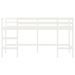 Lit mezzanine enfants échelle blanc 90x200 cm bois pin massif - Photo n°5