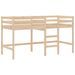 Lit mezzanine enfants et rideaux bleu 80x200cm bois pin massif - Photo n°9