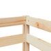 Lit mezzanine enfants et rideaux rose 90x190cm bois pin massif - Photo n°12