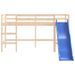 Lit mezzanine enfants toboggan 90x200 cm bois pin massif - Photo n°5