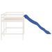 Lit mezzanine enfants toboggan blanc 90x190 cm bois pin massif - Photo n°6