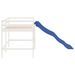 Lit mezzanine enfants toboggan blanc 90x200 cm bois pin massif - Photo n°6