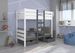 Lit mezzanine et superposé 2 couchages avec 2 tiroirs de rangement blanc et gris graphite 90x200 cm Sulutia - Photo n°2