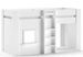 Lit mezzanine mi hauteur RINA 90x200 cm – Sommier inclus – Blanc - Photo n°1