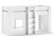 Lit mezzanine mi hauteur RINA 90x200 cm – Sommier inclus – Blanc - Photo n°1