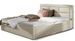 Lit moderne simili cuir capitonné RIZARO - Avec ou sans rangement - Photo n°1
