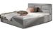 Lit moderne velours capitonné RIZARO - Avec ou sans rangement - Photo n°1