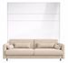 Lit escamotable vertical avec canapé tissu NOBY - Photo n°1