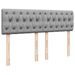 Lit ottoman avec matelas gris clair 140x190 cm tissu - Photo n°8