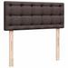 Lit ottoman avec matelas marron foncé 120x200 cm tissu - Photo n°8