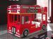 Lit superposé bus Londres 90x200 cm bois laqué rouge Cara - Photo n°3