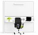 Lit superposé escamotable avec bureau MELINA – 2 couchages et bureau intégré - Photo n°1