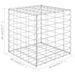Jardinière cube à gabion Fil d'acier 40x40x40 cm - Photo n°5