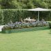 Lit surélevé de jardin Acier enduit de poudre 523x140x36cm Vert - Photo n°1
