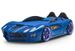 Lit voiture de course bleu Speedo 90x190 cm - Photo n°1