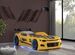 Lit voiture de course Champion racing jaune avec Led et bruitage 90x190 cm - Photo n°2