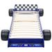 Lit voiture de course pour enfants 90 x 200 cm Bleu - Photo n°3