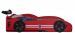 Lit voiture de course rouge avec coffre de rangement Fusio 90x190 cm - Photo n°3
