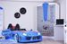 Lit voiture de sport bleu à Led avec effets sonores Competition 90x190 cm - Photo n°7