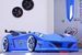 Lit voiture formule 1 bleu à led et bruitage 90x190 cm - Photo n°4