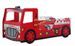 Lit voiture pompier 90x200 cm bois laqué rouge Cara - Photo n°3