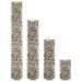 Lits surélevés à gabion circulaires 4 pcs Ø30x50/100/150/200 cm - Photo n°1