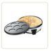 LITTLE BALANCE 8212 Crepiere Duo 1000, Crepiere électrique 2 en 1, Crepes & Pancakes, 2 plaques anti-adhésives, 1000 W, Noir/Blanc - Photo n°1