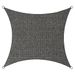 Livin'outdoor Tissu d'ombrage Iseo PEHD carré 3,6x3,6 m Gris - Photo n°1