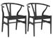 Lot de 2 chaises Artuza – Bois de hêtre et assise tressée en corde - Photo n°1
