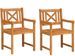 Lot de 2 chaises de jardin en bois d’acacia GARY - Photo n°1