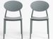 Lot de 2 chaises empilables LOBA – Polypropylène – Intérieur/Extérieur - Photo n°1