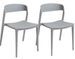 Lot de 2 chaises empilables NOZY – Polypropylène - Photo n°1