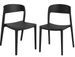 Lot de 2 chaises empilables NOZY – Polypropylène - Photo n°1