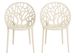 Lot de 2 chaises empilables SPODY – Intérieur/Extérieur - Photo n°1