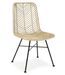 Lot de 2 chaises en acier avec assise tressée en Kubu – Style Naturel et Industriel - Photo n°6