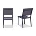 Lot de 2 chaises en aluminium - 48 x 56 x 87 cm - Gris - Photo n°2