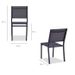 Lot de 2 chaises en aluminium - 48 x 56 x 87 cm - Gris - Photo n°4