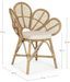 Lot de 2 chaises en rotin avec coussin en coton Flores - Confort et Style Authentique - Photo n°6