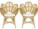 Lot de 2 chaises en rotin avec coussin en coton Flores - Confort et Style Authentique - Photo n°1