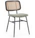 Lot de 2 chaises Gleny - Structure acier noir et assise velours - Photo n°1