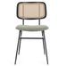 Lot de 2 chaises Gleny - Structure acier noir et assise velours - Photo n°3