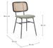 Lot de 2 chaises Gleny - Structure acier noir et assise velours - Photo n°5