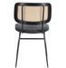 Lot de 2 chaises Gleny - Structure acier noir et assise velours - Photo n°4